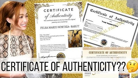 Why Every Artist Needs a Certificate of Authenticity