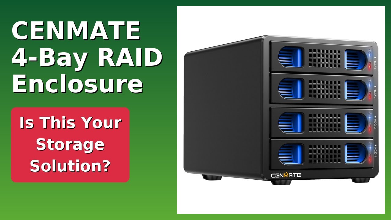 REVIEW (2026): CENMATE 4-Bay RAID Enclosure. ESSENTIAL details