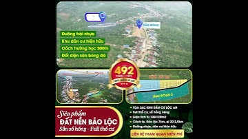 Đất Nền Lộc An Bảo Lộc Giá 492 Triệu/nền