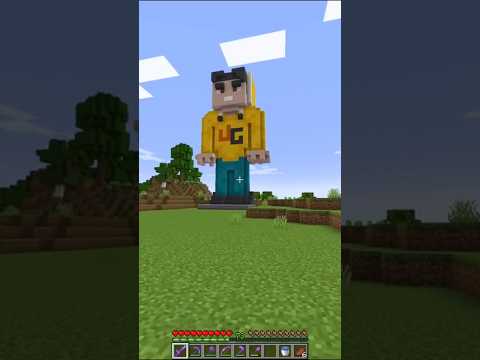 Techno statue in Minecraft ❤️‍🩹I BUILD MY OWN STATUE | MINECRAFT GAMEPLAY #77