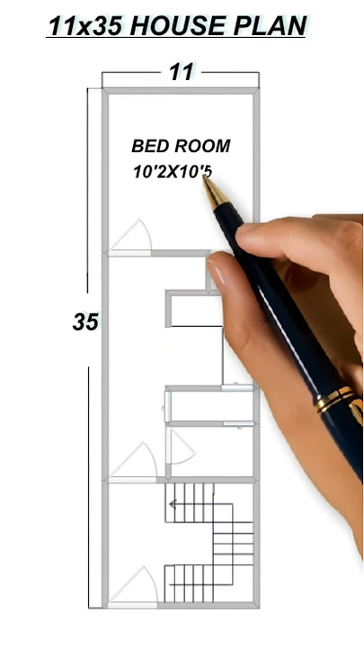 11x35 house plan with puja room | 42 Gaj House Design | 11x35 Ghar Ka Naksha | #bmhhouseplan #shorts