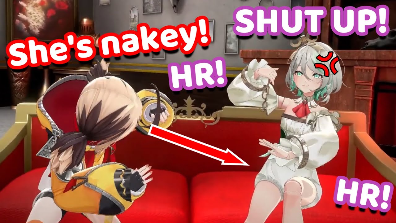 Gigi immediately Being Freaky When Cecilia Took Off Her Skirt in 3D (Hololive)