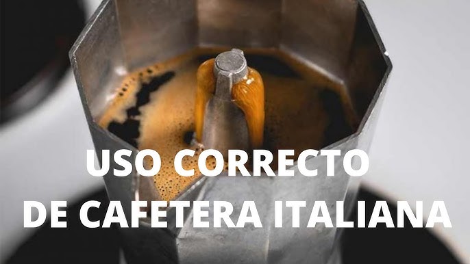 Uso de leche en la cafetera italiana