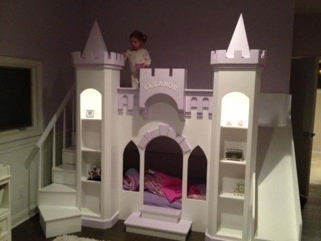 princess castle loft bed
