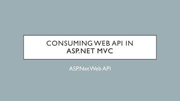 25 - Consume Web API In ASP.Net MVC | ASP.Net Web API