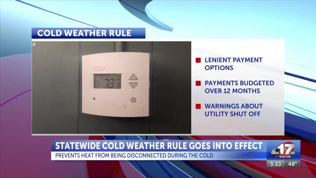 Statewide cold weather rule goes into effect YouTube