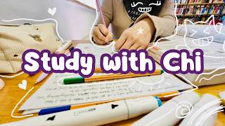 Study with me: 2 hours taking Quantum Mechanics notes in the library, lofi + ocean waves