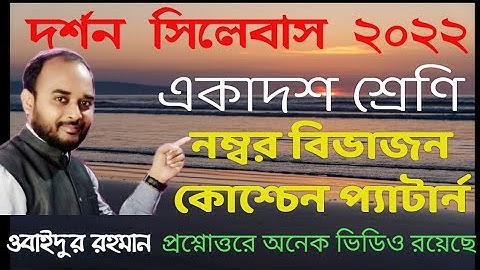 CLASS 11 Philosophy Syllsbus 2022, Philosophy Syllsbus & Marks Division & Question Pattern 2022