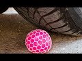 Crushing Crunchy & Soft Things by Car! EXPERIMENT CAR vs Anti Stress Balls