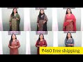 Budget friendly 3 piece set l sited | Georgette kurti 460 free shipping