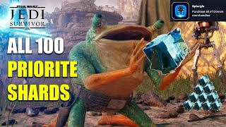 100 Priorite Shard Guide - ALL Locations FAST - Splurgle Trophy | Star Wars Jedi Survivor