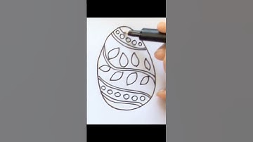 Happy Easter status | How to draw Easter egg | Easter egg design #youtubeshorts #easter #easteregg
