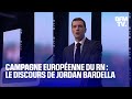 Europennes lintgralit du discours de jordan bardella lors du lancement de la campagne du rn