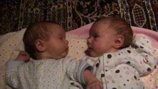 twin hiccups, talking, and movementabout all they can do.