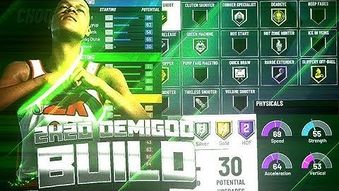 The Best Stretch Big Build NBA 2K20! This DEMIGOD build is INSANE! Best Shooting Center Build 2K20!