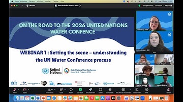 On the road to the 2026 UN Water Conference - Webinar 1 "Setting the scene"