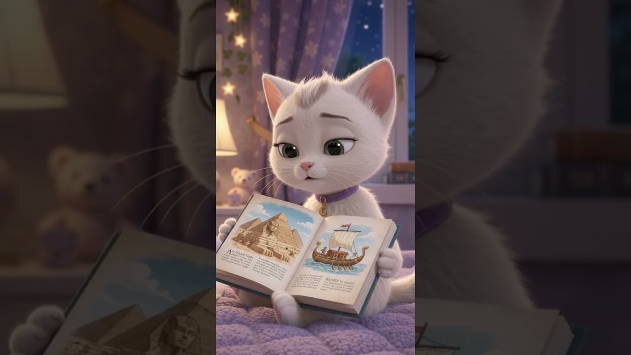 Lulu’s Magical Journey to Ancient Egypt 🐱✨ | Episode 1 #Shorts