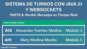 Sistema de Turnos con Java 21 y WebSockets  - Parte 8: Recibir Mensajes en Tiempo Real 🔥