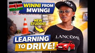 Winni starting with driving lessons in Mtwapa