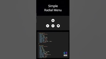 Simple Radial Menu in JavaScript #shorts  #code #javascript #coding #tutorial
