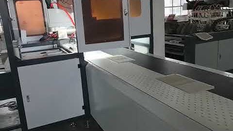Automatic Hard Cover Making Machine with Vision Positioning and Robotic Arms