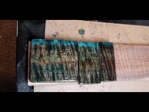 Seafoam Green Wood Stain Using Keda Dye 5 Color Wood Dye Kit