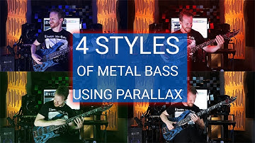 Parallax Demo | 4 Styles of Metal Bass ft. Caparison Dellinger Bass