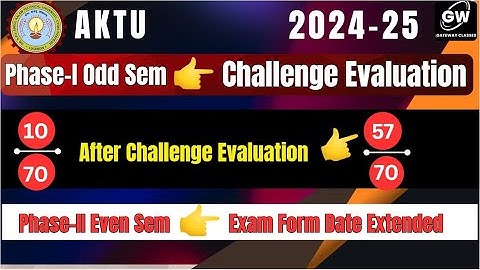 Challenge Evaluation for odd Semester 2024 25 Phase I