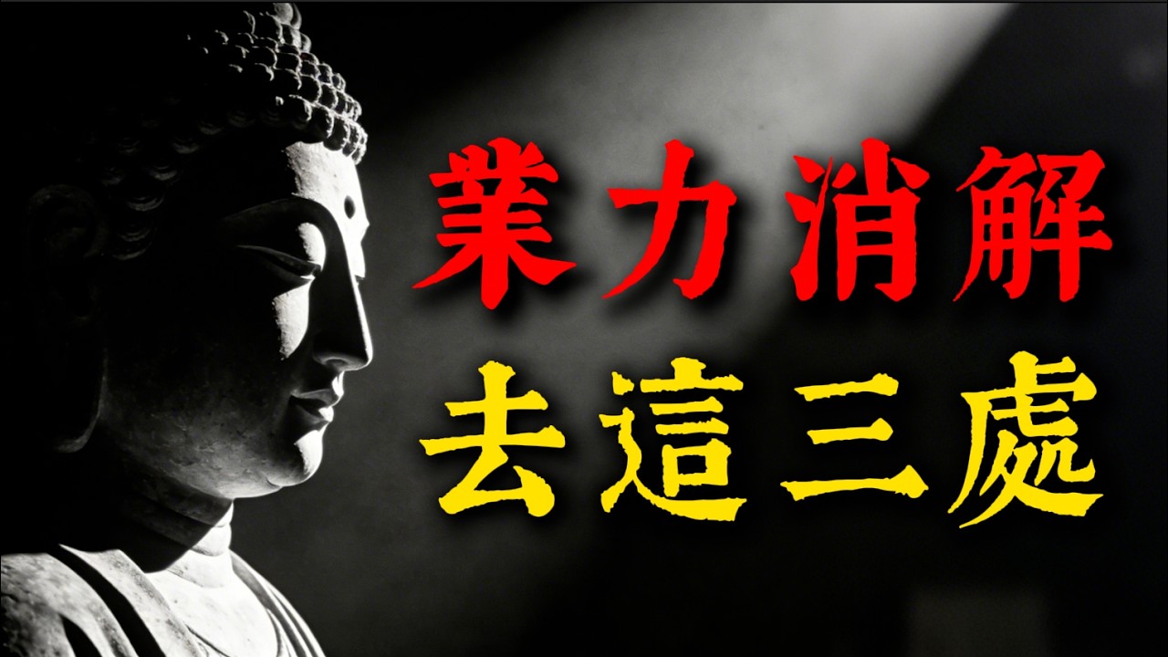 人生低谷時，去這三個地方走一走，業力消解，福報自來！#消業 #轉運 #佛法智慧 #因果 #人生低谷 #業力 #命運 #修行 #佛法 #改變人生