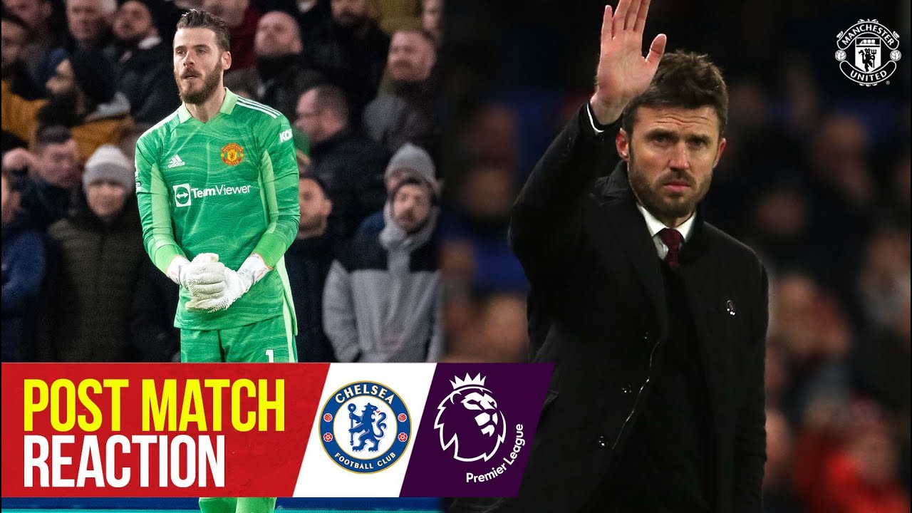 Carrick & De Gea react to Stamford Bridge draw | Chelsea 1-1 Manchester United | Premier League