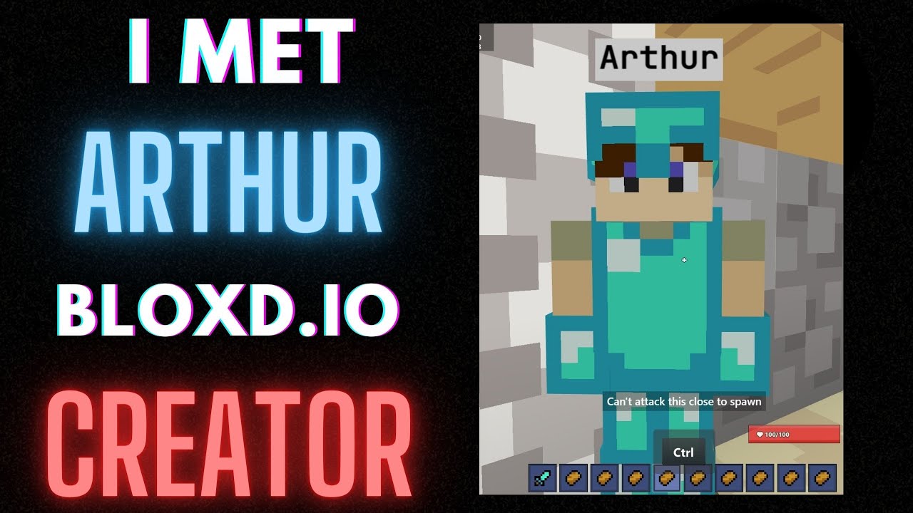 Arthur (bloxd's creator) called me to clip an ad video!!! (bloxd.io) 