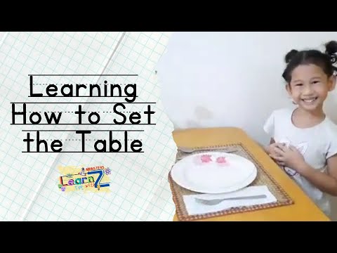 LEARNING HOW TO SET THE TABLE | BASICS FOR KIDS | YES WE CAN | TODDLER ...