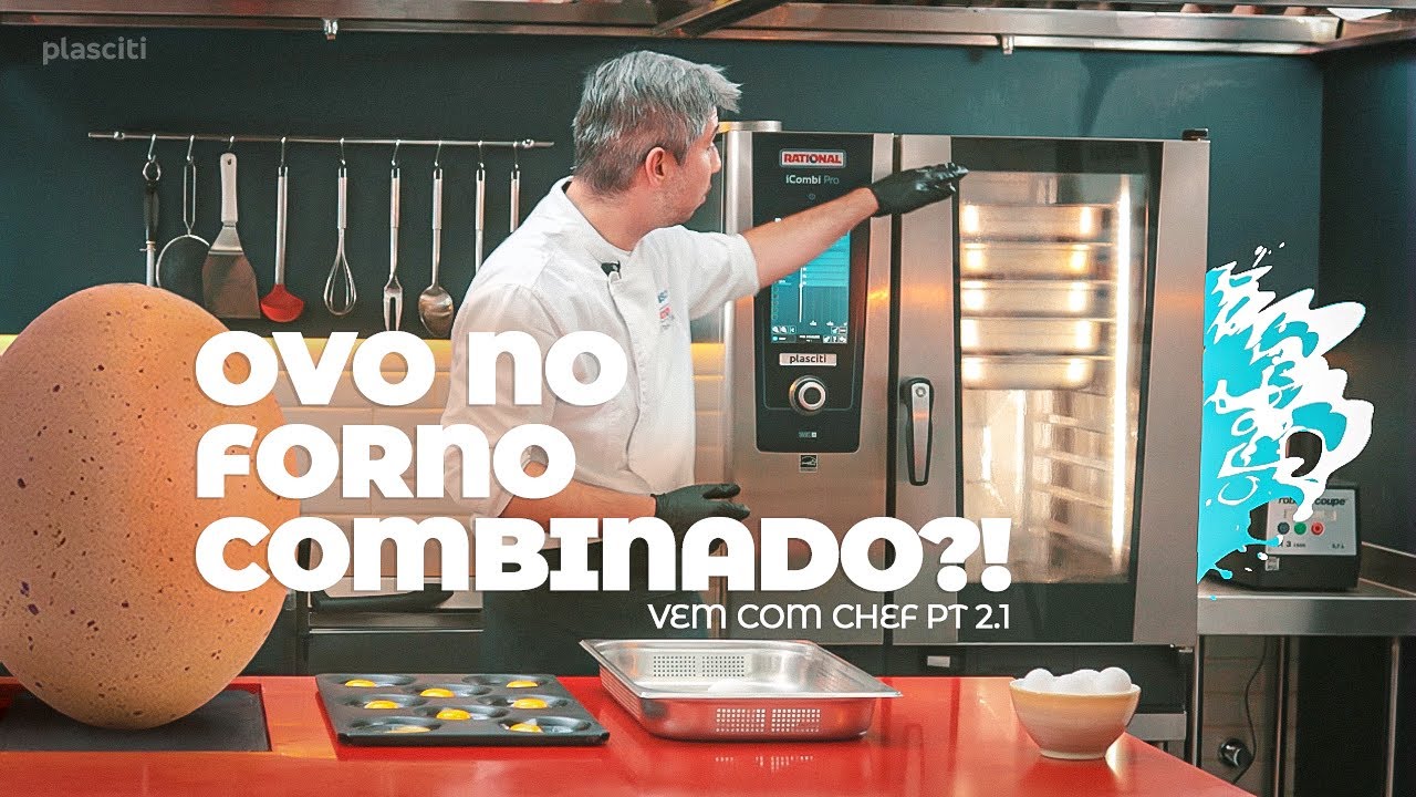 Preparo incrível de Ovo no forno combinado - Poché e cozido #chef