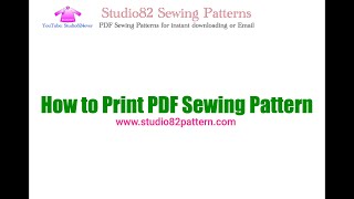 How to Print and Assemble PDF Sewing Pattern
