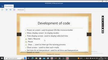 Microwave oven simulation - emertxe internship project