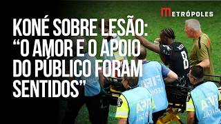 Copa: Koné agradece apoio após quebrar a perna em Canadá x Catar