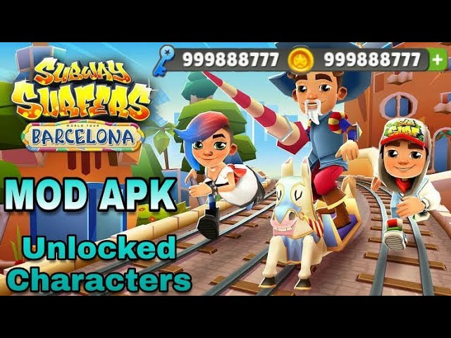 Subway Surfers 1.107.0 Barcelona Mod Apk hack. [August 2019