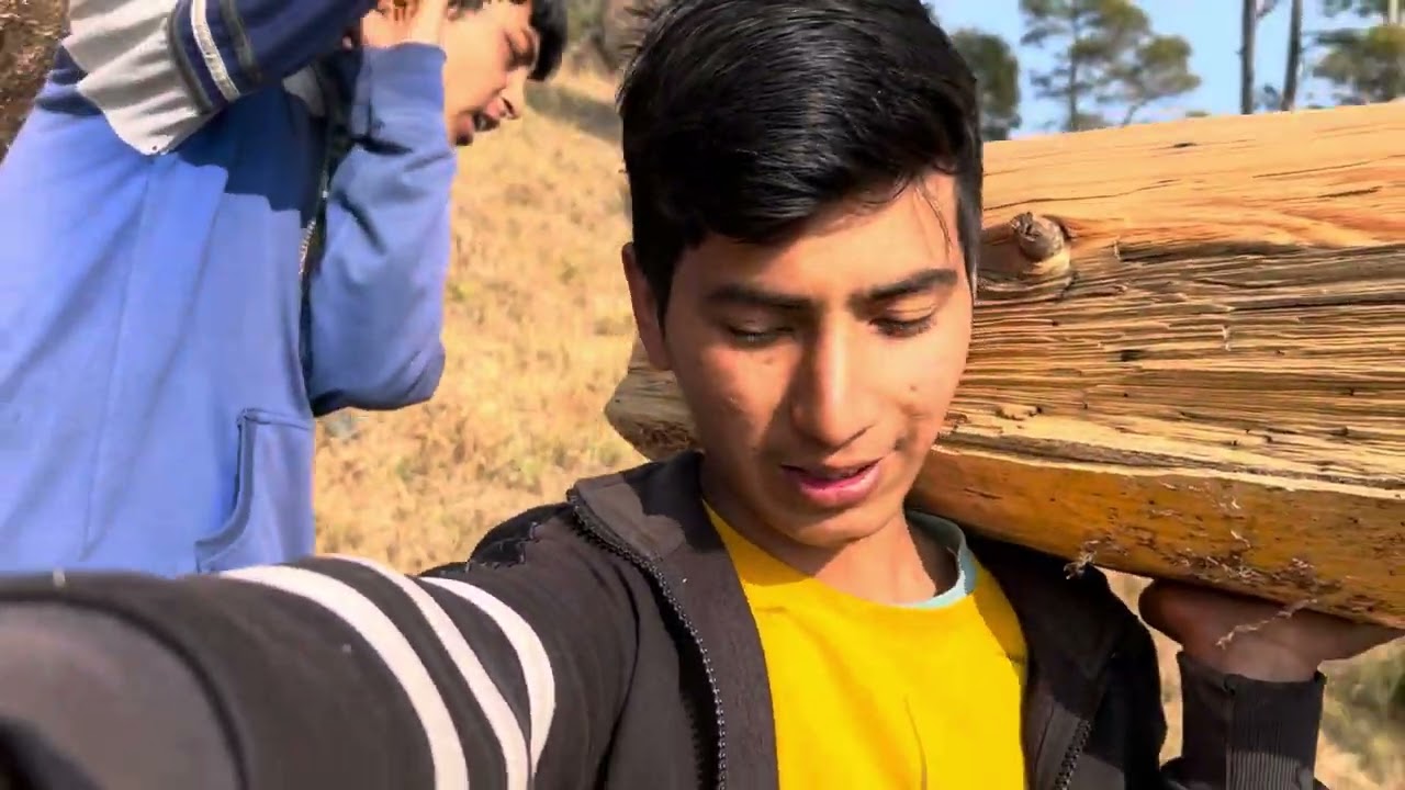 Aaj ham ja rahe hain lakdiyan saarne ❤️🥰 pahadon mai kaam he kaam👍😅 