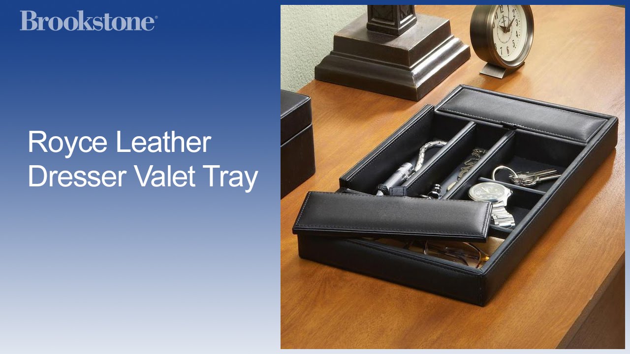 Royce Leather Dresser Valet Tray Youtube