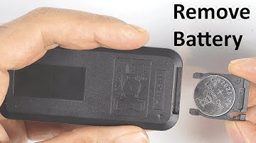 How to get the battery out of a small remote control