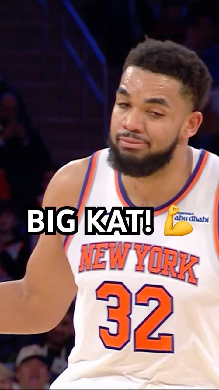 KAT can’t do anything but shrug after his deep 3