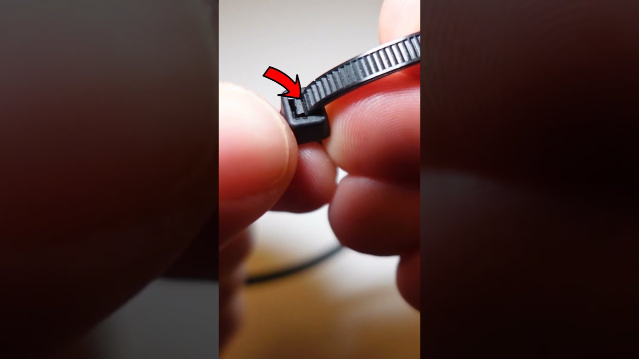 How To Release Zip Tie Without Cutting Hack Lifehacks Ziptie