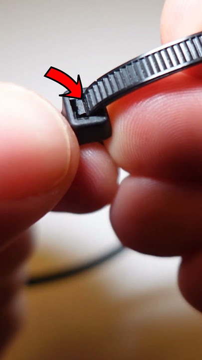 How To Release Zip Tie Without Cutting #hack #lifehacks #ziptie