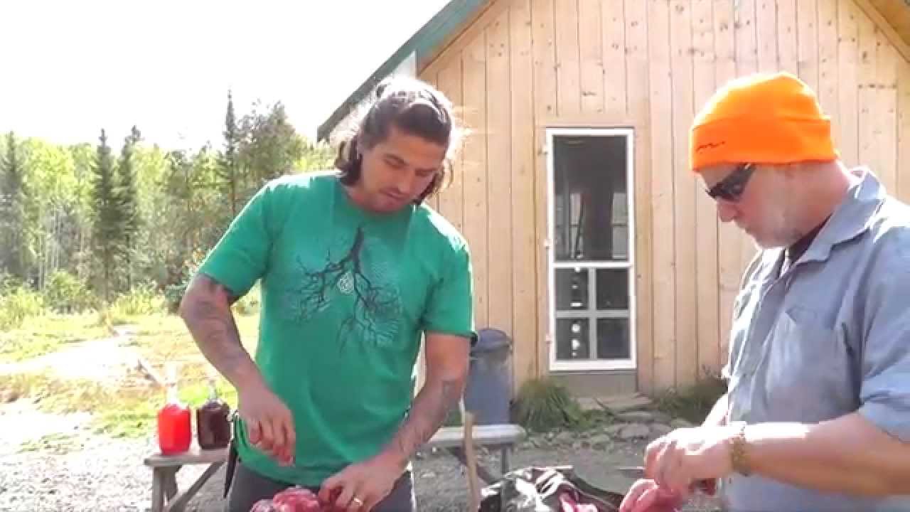 Butchering Moose - YouTube