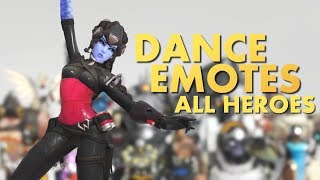 ALL DANCE EMOTES - Overwatch Anniversary Event