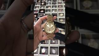 Michael Kors MK6538 Gold Tone Bradshaw Pave Chronograph 42 Mm Watch -  YouTube