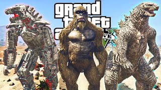 ก็อตซิลล่า VS คิงคองยักษ์ ใครคือราชาตัวจริง? GTA V Mod