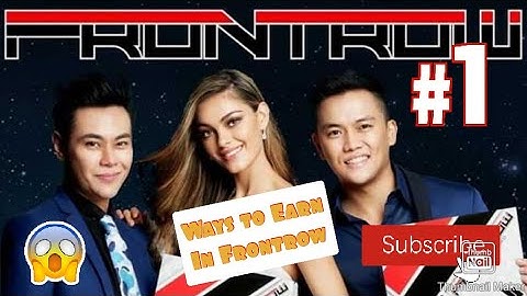 FRONTROW INTERNATIONAL || WAYS TO EARN in FRONTROW