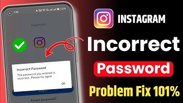 instagram password incorrect problem | how to fix incorrect password on instagram | instagram login
