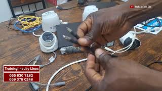cctv camera installation using a hybrid video recorder that connects both ahd & ip cctv cameras